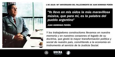 1 de Julio: 46° aniversario del fallecimiento de Juan Domingo Perón