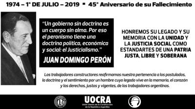 45° Aniversario del Fallecimiento de Juan Domingo Peron