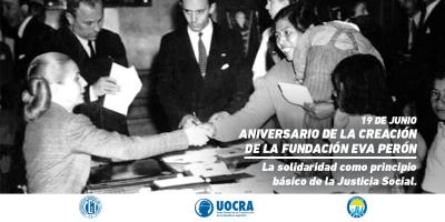 Aniversario de la Creación de la Fundación Eva Perón 