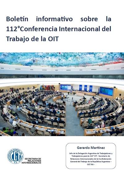 Boletín informativo sobre la 112° Conferencia Internacional del Trabajo de la OIT